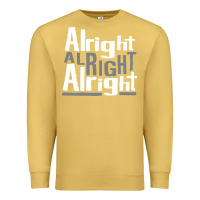 Antique Gold matthew mcconaughey dazed & confused alright alright alright hipster t Premium Sweatshirt - PixelFlow