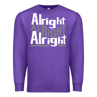 Purple matthew mcconaughey dazed & confused alright alright alright hipster t Premium Sweatshirt - PixelFlow