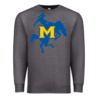 Charcoal Heather mcneese  athletics Premium Sweatshirt - PixelFlow