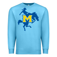 Ocean Blue mcneese  athletics Premium Sweatshirt - PixelFlow