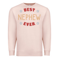 Pale Pink Best nephew ever Premium Sweatshirt - PixelFlow