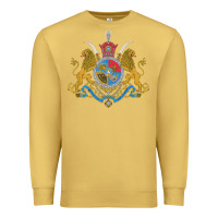 Antique Gold Iran Coat of arms Flag souvenir Iranian Persian Premium Sweatshirt - PixelFlow