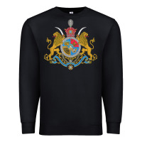 Black Iran Coat of arms Flag souvenir Iranian Persian Premium Sweatshirt - PixelFlow