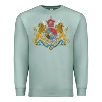 Seafoam Iran Coat of arms Flag souvenir Iranian Persian Premium Sweatshirt - PixelFlow