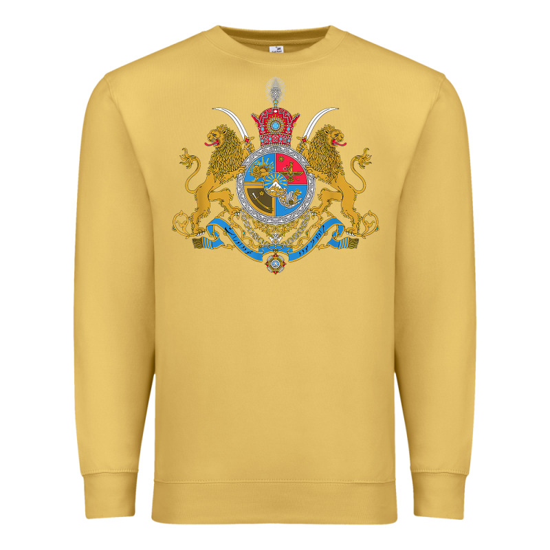 Iran Coat Of Arms Flag Souvenir Iranian Persian Premium Sweatshirt by PixelFlow | Teevron