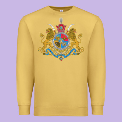 Iran Coat Of Arms Flag Souvenir Iranian Persian Premium Sweatshirt Designed By Pixelflow