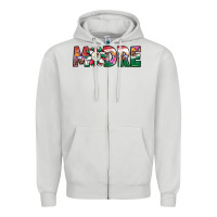 Dove Grey mexican flag sunflower madre Zipper Hoodie - JahusDesignShop