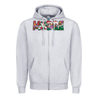 Heather Grey mexican flag sunflower madre Zipper Hoodie - JahusDesignShop