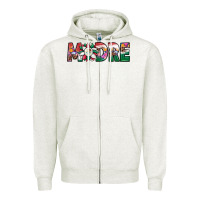 Oatmeal Heather mexican flag sunflower madre Zipper Hoodie - JahusDesignShop
