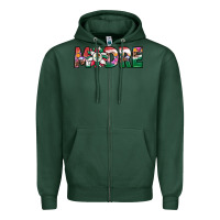 Sports Green mexican flag sunflower madre Zipper Hoodie - JahusDesignShop