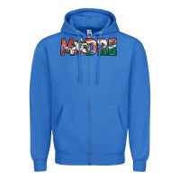 True Royal mexican flag sunflower madre Zipper Hoodie - JahusDesignShop