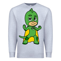 Heather Grey gekko cat boy Premium Sweatshirt - PixelFlow