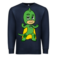 Navy gekko cat boy Premium Sweatshirt - PixelFlow