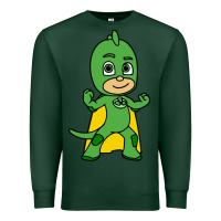 Sports Green gekko cat boy Premium Sweatshirt - PixelFlow