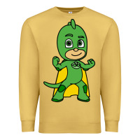 Antique Gold gekko cat boy Premium Sweatshirt - PixelFlow
