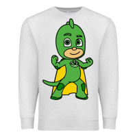 Oatmeal Heather gekko cat boy Premium Sweatshirt - PixelFlow