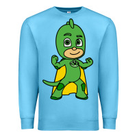 Ocean Blue gekko cat boy Premium Sweatshirt - PixelFlow