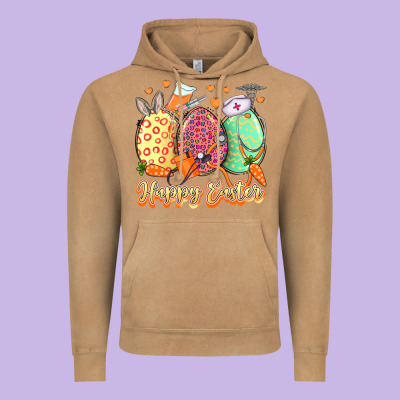 Happy Easter Eggs Nurse Vintage Hoodie Designed By Lillyallendesigns