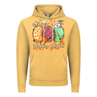 Vintage Mustard Happy Easter Eggs Nurse Vintage Hoodie - LillyAllenDesigns