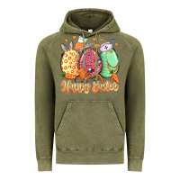 Vintage Olive Happy Easter Eggs Nurse Vintage Hoodie - LillyAllenDesigns