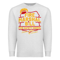 Oatmeal Heather fire marshal bill fire safety school funny firefighter t shirt Premium Sweatshirt - PixelFlow