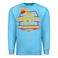 Ocean Blue fire marshal bill fire safety school funny firefighter t shirt Premium Sweatshirt - PixelFlow