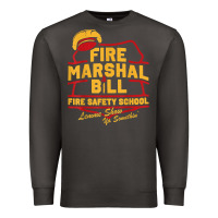 Smoke fire marshal bill fire safety school funny firefighter t shirt Premium Sweatshirt - PixelFlow