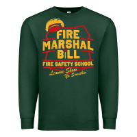 Sports Green fire marshal bill fire safety school funny firefighter t shirt Premium Sweatshirt - PixelFlow