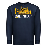 Navy bulldozercat 2 Premium Sweatshirt - PixelFlow