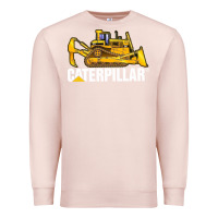 Pale Pink bulldozercat 2 Premium Sweatshirt - PixelFlow