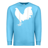 Ocean Blue game fowl gallegos, rooster, chicken t shirt Premium Sweatshirt - PixelFlow