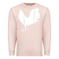 Pale Pink game fowl gallegos, rooster, chicken t shirt Premium Sweatshirt - PixelFlow