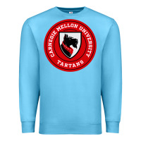 Ocean Blue carnegie mellon tartans Premium Sweatshirt - SnappyArt