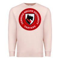 Pale Pink carnegie mellon tartans Premium Sweatshirt - SnappyArt