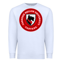 White carnegie mellon tartans Premium Sweatshirt - SnappyArt