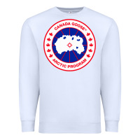 White canada goose Premium Sweatshirt - SnappyArt