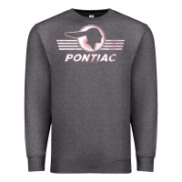 Charcoal Heather pontiac distressed Premium Sweatshirt - SnappyArt