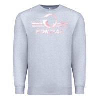 Heather Grey pontiac distressed Premium Sweatshirt - SnappyArt