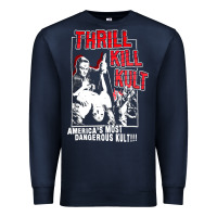 Navy Thrill Kill Kults, Thrill Kill Kults vintage, Thrill Kill Kults art, T Premium Sweatshirt - SnappyArt