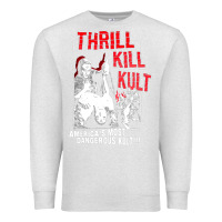 Oatmeal Heather Thrill Kill Kults, Thrill Kill Kults vintage, Thrill Kill Kults art, T Premium Sweatshirt - SnappyArt