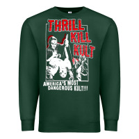 Sports Green Thrill Kill Kults, Thrill Kill Kults vintage, Thrill Kill Kults art, T Premium Sweatshirt - SnappyArt