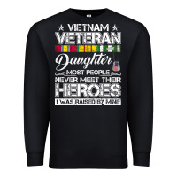 Black VietNam Veteran daughter Most People Never Meet Their Heroes Premium Sweatshirt - SnappyArt