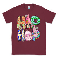 Burgundy Hop hop Easter gnomies Easter Day Classic Tee - CowGirlArtShop
