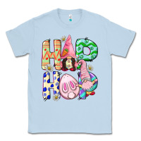 Dusty Blue Hop hop Easter gnomies Easter Day Classic Tee - CowGirlArtShop