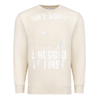 Sandshell lumberjack don't worry i hugged it first lumberjack wood cutter logger Premium Sweatshirt - SnappyArt