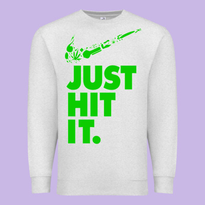 Just Hit It Cannabis Weed Vintage Retro Design For Weed Lover Premium Sweatshirt Designed By Snappyart