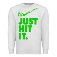Oatmeal Heather Just Hit It Cannabis Weed Vintage Retro Design for Weed Lover Premium Sweatshirt - SnappyArt