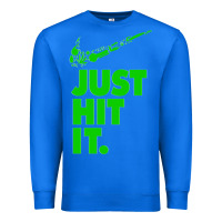 True Royal Just Hit It Cannabis Weed Vintage Retro Design for Weed Lover Premium Sweatshirt - SnappyArt