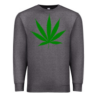 Charcoal Heather Weed Premium Sweatshirt - SnappyArt
