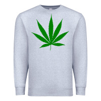 Heather Grey Weed Premium Sweatshirt - SnappyArt